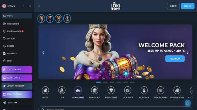 Loki Casino casino screenshot